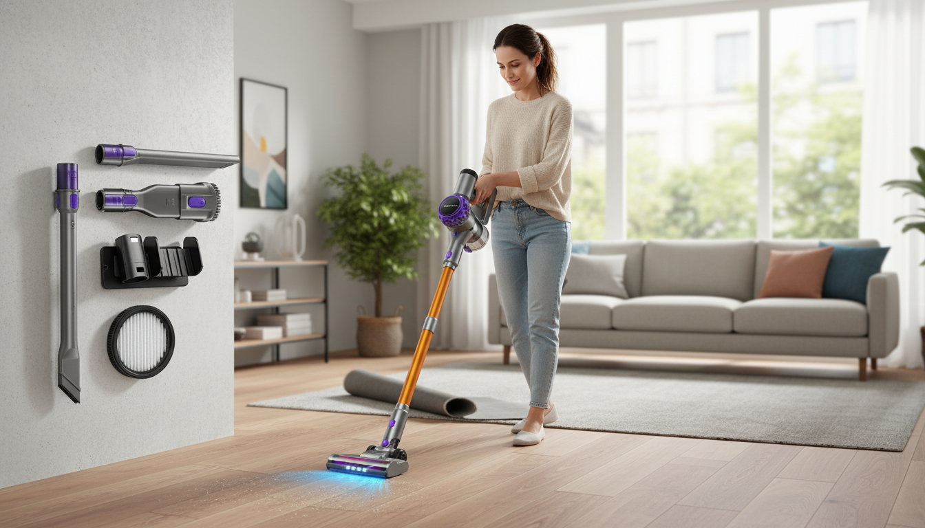30KPa Touchscreen Cordless Vacuum: Fast Daily Cleanup