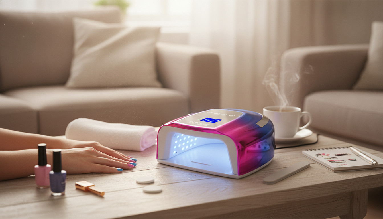 Cordless UV/LED Nail Lamp with Display: Cure Anywhere