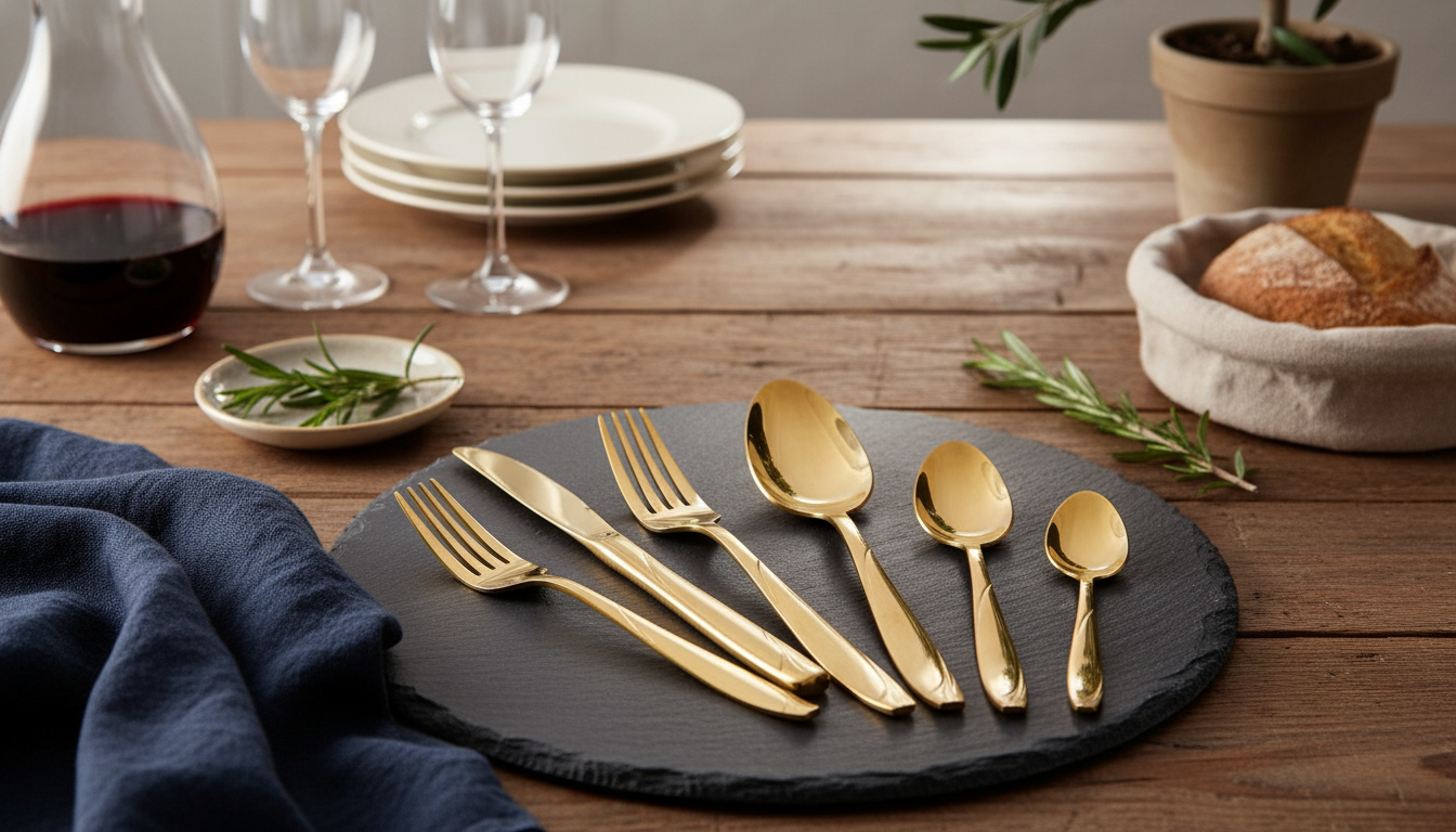European Gold 18/10 Stainless Steel Cutlery Set Guide