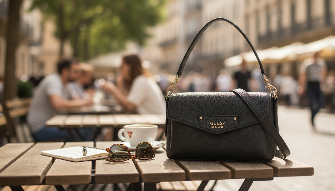 Guess Black Shoulder Strap Handbag: Style & Daily Use