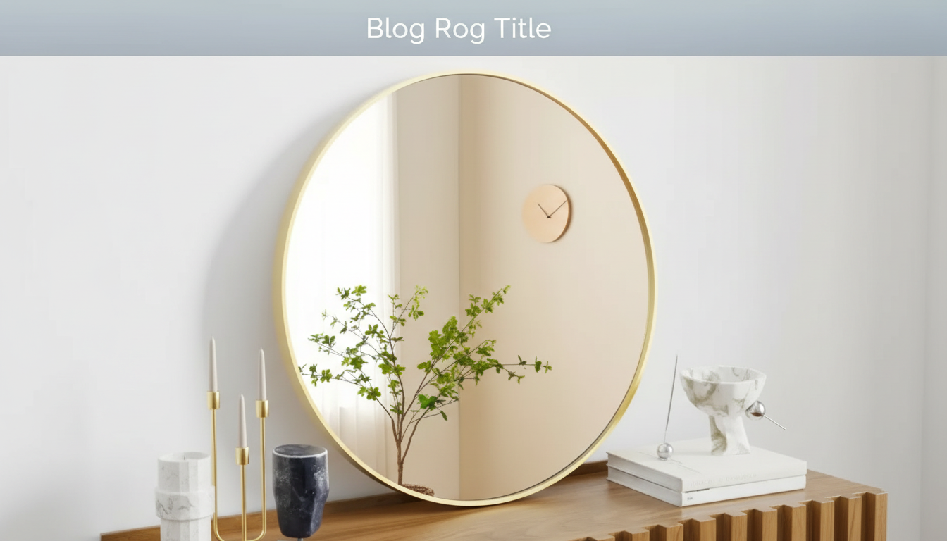 Large Round Gold Wall Mirror: Size & Placement Guide