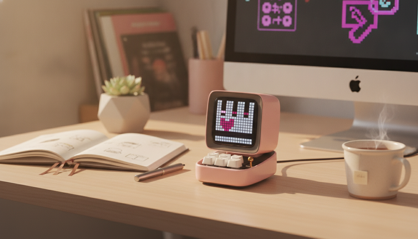 Retro Pixel Art Bluetooth Speaker: Desk Vibes & Sound