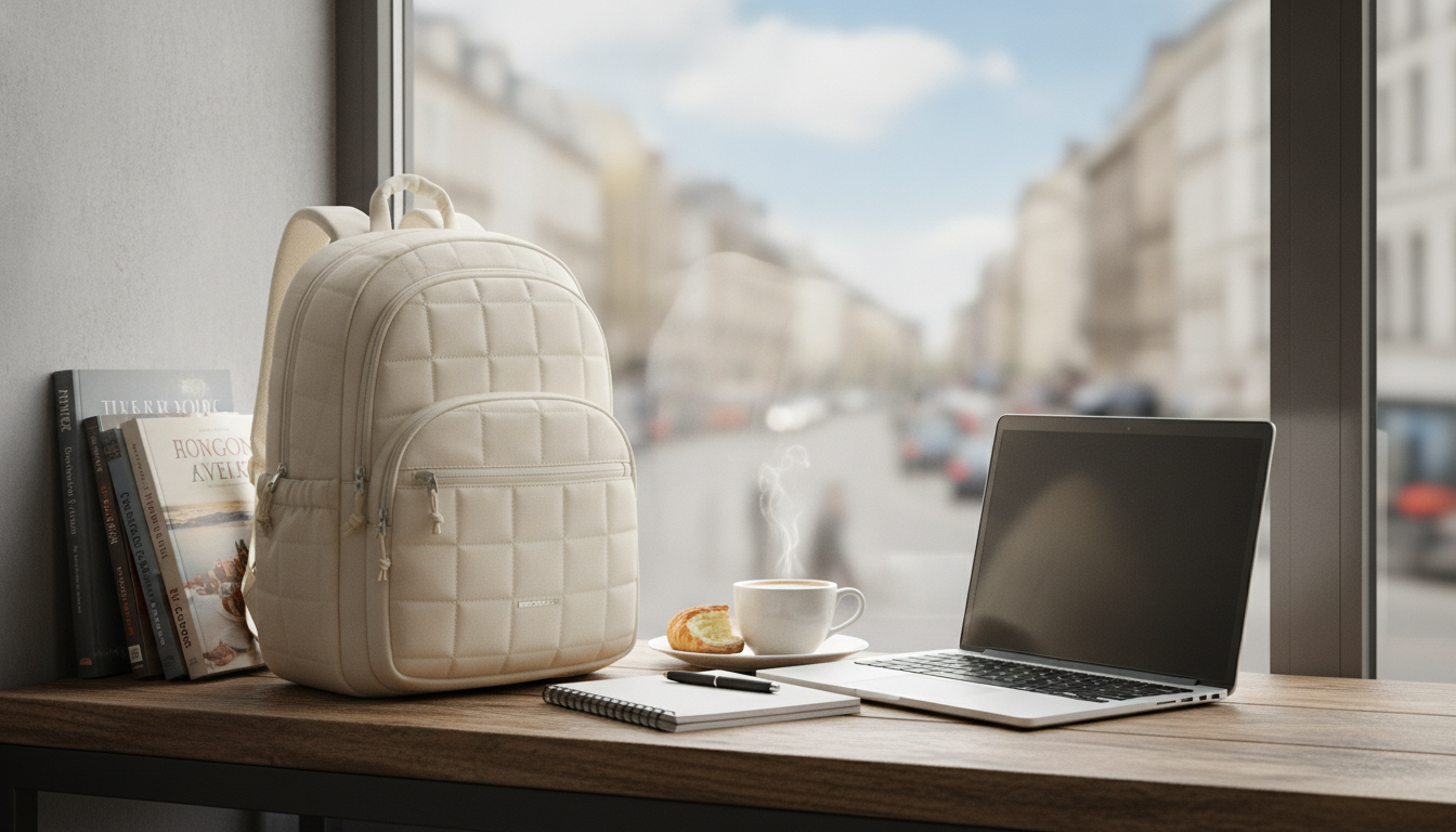 Waterproof 15.6-Inch Laptop Backpack for Women (School/Travel)